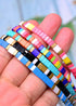 Boho Necklace, Tila Bead Choker, Color of Life